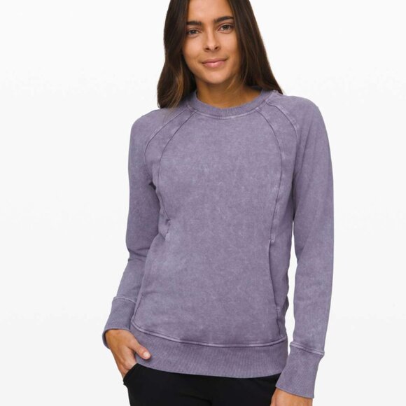 Lululemon Scuba Crew *Wash Washed Purple Quartz size 8 - Picture 6 of 9